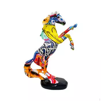 Decorative Figure Horse, Handicrafts, Ornament, Table Decoration, Modern Statue, Animal Sculpture Letters