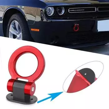 Decorative Tow Hook Car Modification Trend Universal Decorative Tow Hook ABS Adhesive Non-destructive Tow Hook Plastic Tow Ring серебряный
