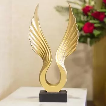 Decorative Wings Statue for Home & Office Dcor Centerpiece for Table Decoration | Showpiece for Living Room, Bedroom, and Study Deskd