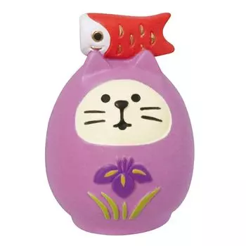 Decore Corporation Concombre Мальчик Кот Дарума 30 x 30 x H44 мм приблизительно. ЗТС-51004