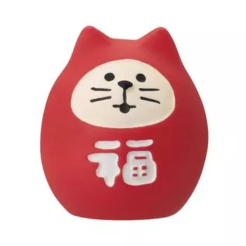 Decore Corporation предлагает талисман Bean Fuku Lucky Cat Daruma Size: приблизительно. W2.4 D2.2 H2.6 ZCB-47461