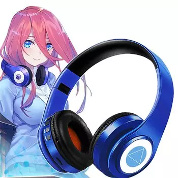 Decostatue Miku Nakano японский оригинальный голос косплей Bluetooth карта конвертируется в проводной аниме японский руководство по эксплуатации наушники, упаковка,