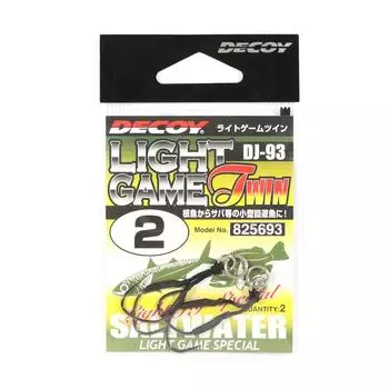 Decoy DJ-93 Light Game Двойные вспомогательные крючки, размер 2 (5693)