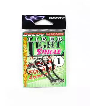 Decoy DJ-97 Fibre Light Single Assist Hook Size 1 (0642)