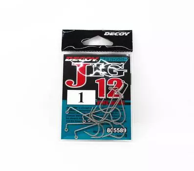 Decoy Jig-12 Крючки для джиг-крючков из тонкой проволоки, размер 1 (5589)