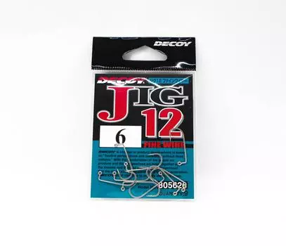 Decoy Jig-12 Крючки для ловкости проволоки Размер 6 (5626)