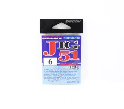 Decoy Jig-51 Крючок Limerick Fine Jig, размер 6 (9455)