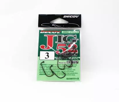 Decoy Jig-52 Крючок Limerick Jig, размер 3 (2707)