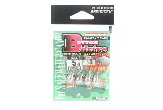 Decoy SV-53 Jig Head Bottom Drive Size 4 , 5 grams (4597)