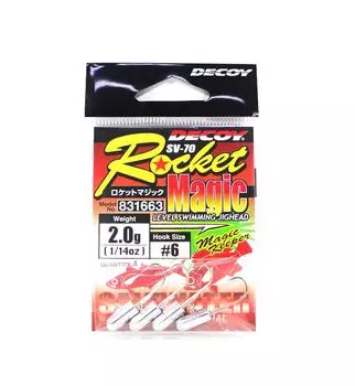 Decoy SV-70 Jig Head Rocket Magic Size 6 , 2.0 grams (1663)