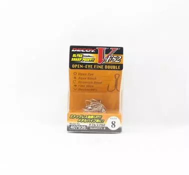 Decoy V-F52 Двойной крючок Двойные крючки для тяжелых условий эксплуатации, размер 8 (7936)