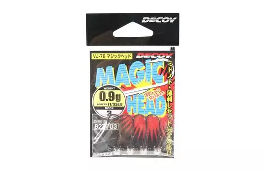 Decoy VJ-76 Джиг-головка Magic Head Hook Размер 3, 0,9 грамма (7703)