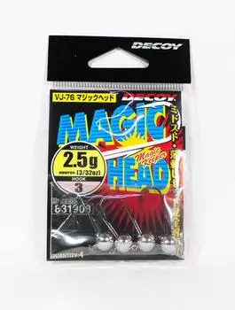 Decoy VJ-76 Jig Head Magic Head Hook Size 3 , 2.5 grams (1908)