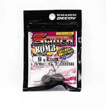 Decoy VJ-78 Бомба-переключатель с джиг-головкой, размер 2/0, 9 грамм (3377)