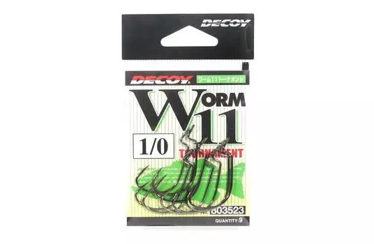 Decoy Worm 11 Tournament Worm Крючок Размер 1/0 (3523)