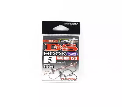 Decoy Worm 123 Крючок Masubari Down Shot Worm, размер 5 (9906)
