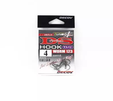 Decoy Worm 123 Masubari Down Shot Worm Hook Размер 4 (9913)