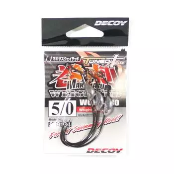 Decoy Worm 130 Maki Sasu Утяжеленный крючок 3 грамма Размер 5/0 (9134)