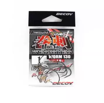 Decoy Worm 130 Maki Sasu Утяжеленный крючок 1 грамм Размер 1 (9080)