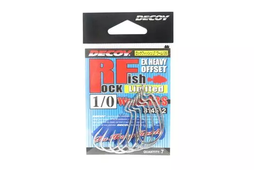 Decoy Worm 13S Rock Fish Ltd Сверхпрочные крючки-червяки, размер 1/0 (4512)
