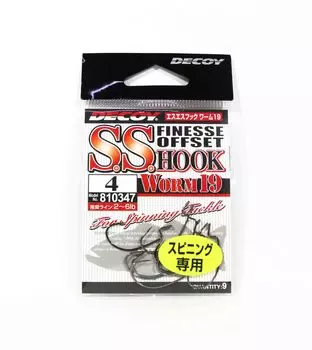 Decoy Worm 19 SS Finese Offset Hook, размер 4 (0347)