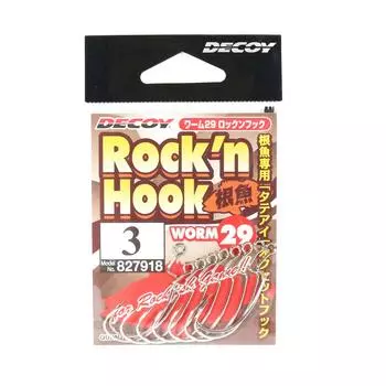 Decoy Worm 29 Крючки Rock n Hook Cut Cut Worm, размер 3 (7918)