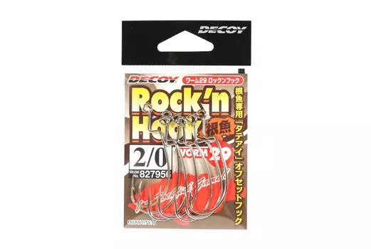 Decoy Worm 29 Крючки Rock n Hook Cut Cut Worm, размер 2/0 (7956)