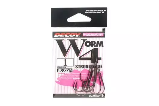 Decoy Worm 4 Прочный проволочный крючок с бородкой, размер 1 (0324)