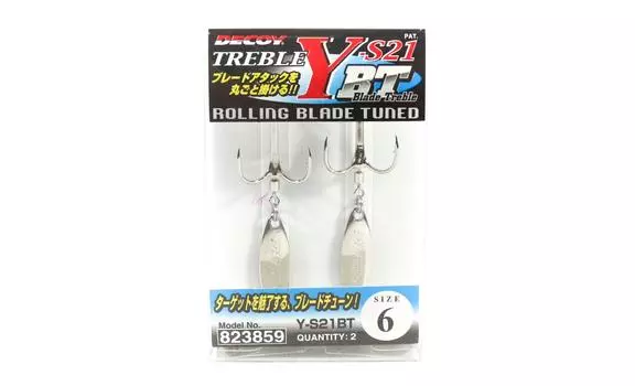 Decoy Y-S21BT Тройные крючки с тройным лезвием, размер 6 (3859)