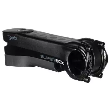 DEDA SUPERBOX POB DCR 32mm Height with top Polished Black 31.7/90 Stem, 82° Angle, (47mm cover), чёрный