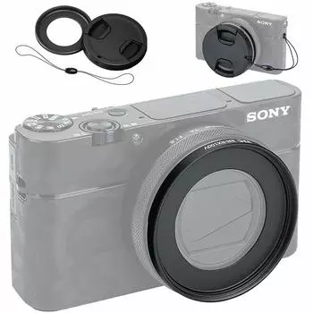 Dedicated metal 52mm thread filter adapter lens For Sony RX100M5A RX100M5 RX100M4 RX100M3 RX100M2 RX100 UV CPL ND Filter Installation with 52mm Lens