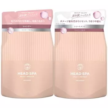 Deep Experience Head Spa Шампунь для ухода за волосами, сменная упаковка 350 г 350 г Relax x Urutsuya h&s + + H&S [Покупка набора]