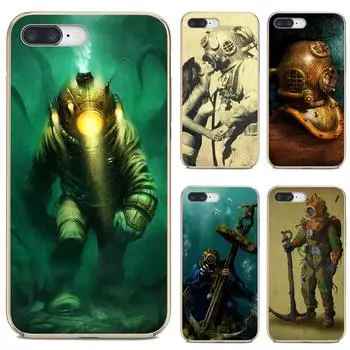 Прозрачный чехол TPU Deep Sea Diver Banksy для Xiaomi Redmi 3 3S 6 6A 7A 9 9t 9c 9a S2 2 4 4Pro 4A 4X 5 Plus 5A Pro Redmi 3S