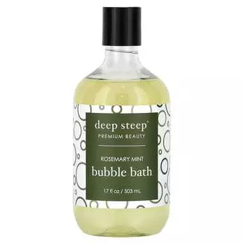 Deep Steep, Bubble Bath, Rosemary Mint, 17 fl oz (503 ml)