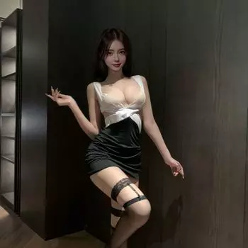 Глубокий V-образный вырез, перекрещенный, с полым вырезом на груди, платье секретаря, кружевное, прозрачное, сексуальные ягодицы, клубное платье, нижнее белье average size