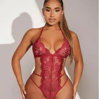 Глубокий V перспектива сексуальное кружево женское трехточечное соблазнение сексуальное спинка сексуальное нижнее белье S
