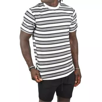 DeepSEA Облегающая футболка из лайкры с круглым вырезом в горизонтальную полоску 2403228