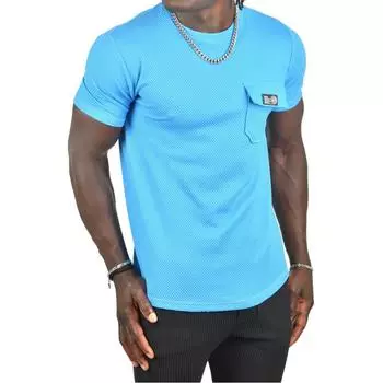 DeepSea Облегающая футболка из лайкры с сотовым узором из вафельной ткани и карманами 2403203