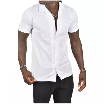 DeepSEA Slim Fit Lycra Knitted Jacquard Fabric Patterned Short Sleeve Shirt 2400711