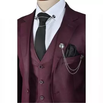 DeepSEA Жилет-тройка с двумя пуговицами и двойными разрезами Slim Fit 2301501