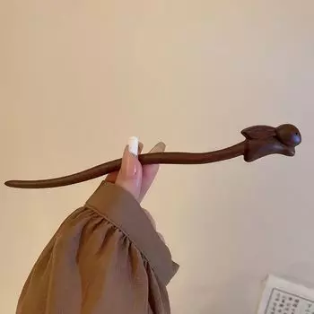 Deer Chinese Style Hairpin Cat Hair Chopstick Exquisite Wooden Hair Stick Women E-Rabbit