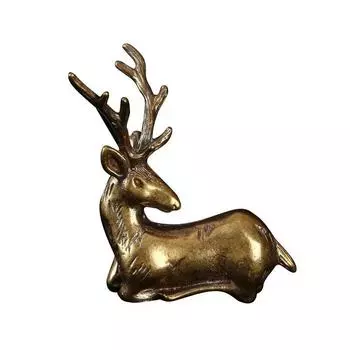 Deer Ping an Brass Fawn Car Key Chain Ornaments Handles Hot Selling Small Bronze
