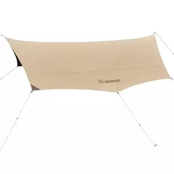 Deerest UV Protection Tarp EASY GO Series Octa Tarp Highly adjustable octagonal sunshade feeling sunshade UV protection Silver coating Light бежевый