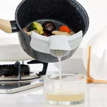 Дефлектор края с круглым горлышком, новинка, легкая, замечательная, гладкая поверхность, суповая насадка, бытовые принадлежности серый