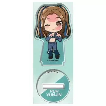Деформированная акриловая подставка LE SSERAFIM ANTIFRAGILE Gacha Gacha Capsule Toy Pita! [3.ХА ЮНДЖИН] (один предмет)