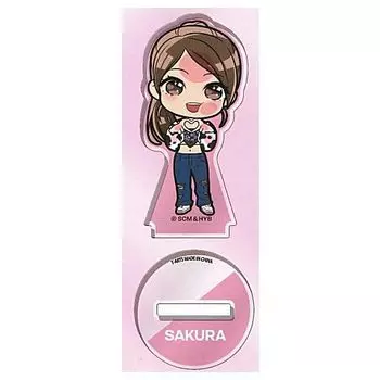 Деформированная акриловая подставка LE SSERAFIM ANTIFRAGILE Gacha Gacha Capsule Toy Pita! [2.САКУРА] (один предмет)