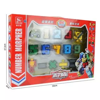 Деформированные игрушки, Цифровой строительный блок Интегрированный робот Сделай сам Сборные игрушки, Детский развивающий строительный блок 50*6*35CM