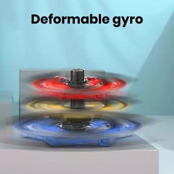 Деформируемый гироскоп, механический верх, трансформируемые спиннеры «сделай сам», для снятия тревоги, стресса, СДВГ, СДВГ, портативная сенсорная игрушка в подарок B