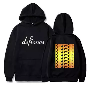 Deftones Весенние мужские толстовки с капюшоном для мальчиков Harajuku для девочек хип-хоп-пуловер модный музыкальный подарок повседневный свободный удобный свитшот S