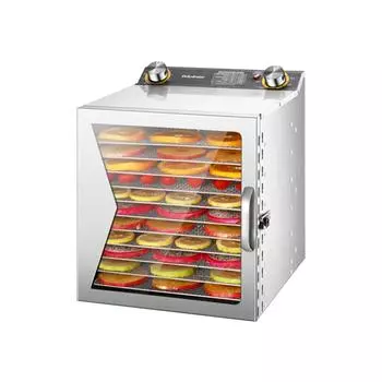 Дегидраторы для пищевых продуктов и вяленого мяса с 24-часовым таймером, 12 сушильных полок, 800 Вт, 30-90 градусов по Цельсию, боковое открывание дверцы 12 Tier US Plug